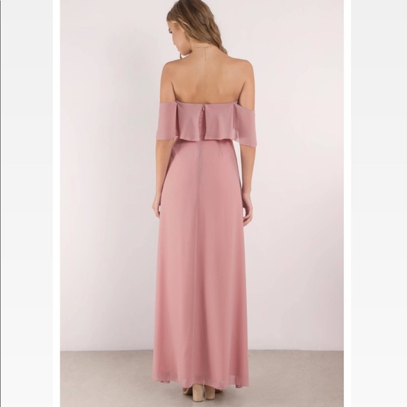 Tobi Mauve Ruffle Top Maxi Dress - Picture 3 of 12